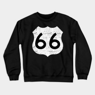 Route 66 -- Vintage Look Design Crewneck Sweatshirt